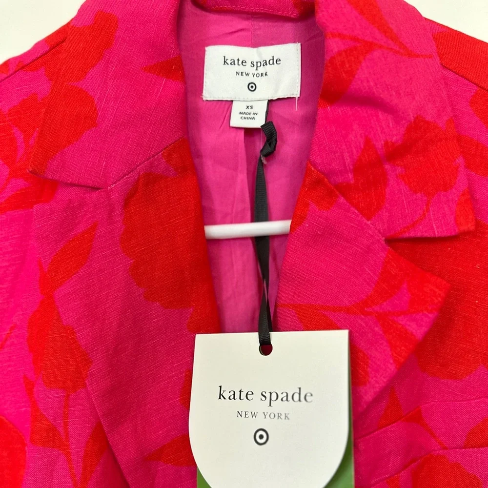 NWT! Kate Spade New York x Target Women's Classic Rose Blazer - XS - Picture 4 of 9